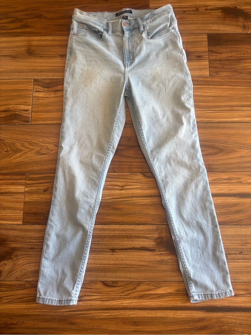 Calvin Klein Jeans Light Blue High-Rise Denim